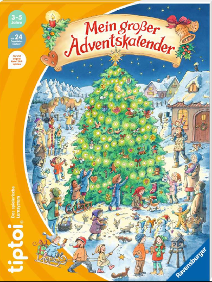 Produktbild des tiptoi® Adventskalenders 2022: Mein großer Adventskalender. Artikelnummer 49232.