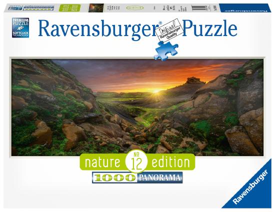 Produktbild des Puzzles: Sonne über Island. Artikelnummer 15094.