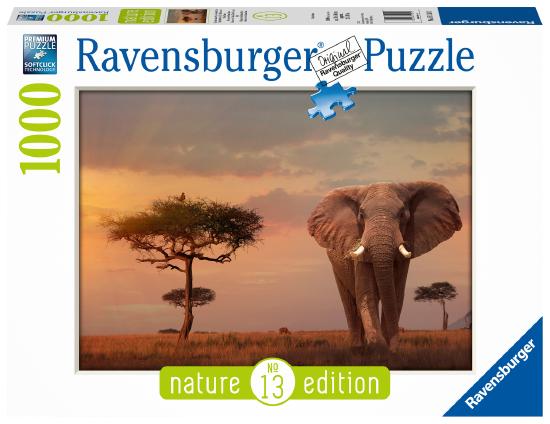Produktbild des Puzzles: Elefant in Masai Mara Nationalpark. Artikelnummer 15159.