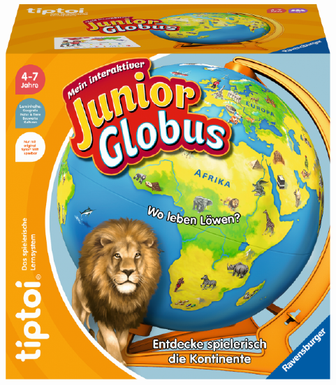 Produktbild des tiptoi Artikels Mein interaktiver Junior Globus mit der Artikelnummer 00115