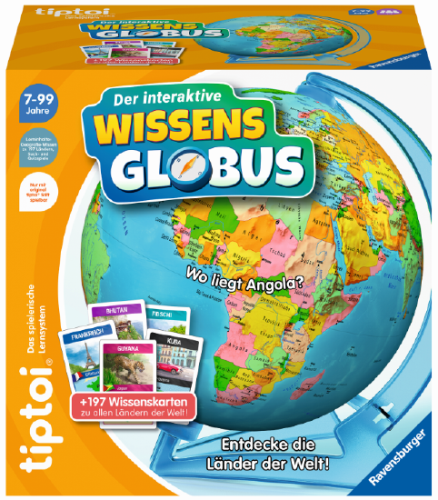 Produktbild des tiptoi Artikels Der interaktive Wissens-Globus mit der Artikelnummer 00107