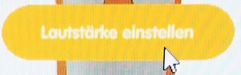 Ansicht des Buttons - Lautstärke einstellen - in der tiptoi Manager App.