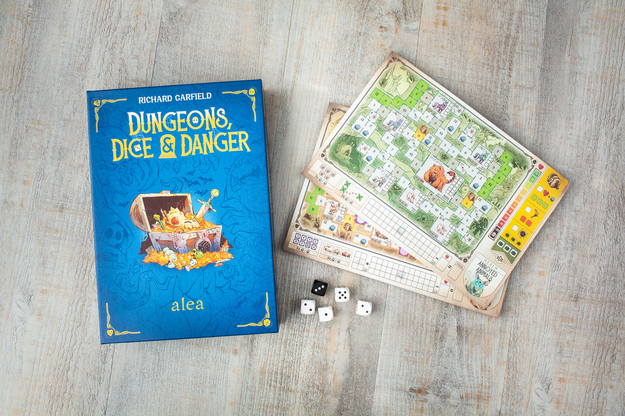 Produktbild des alea Spiels: Dungeons, Dice and Danger, Artikelnummer 27270