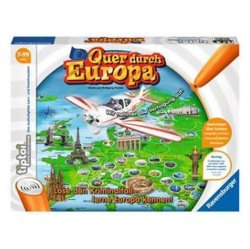 Produktbild des tiptoi Spiels Quer durch Europa. Artikelnummer 00579. Bitte hier klicken für den Audiodatei-Download.