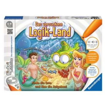 Produktbild des tiptoi Spiels Das versunkene Logik-Land. Artikelnummer 00526. Bitte hier klicken für den Audiodatei-Download.