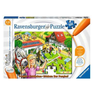 Produktbild des tiptoi Artikels Puzzeln, Entdecken, Erleben: Der Ponyhof mit der Artikelnummer 00518