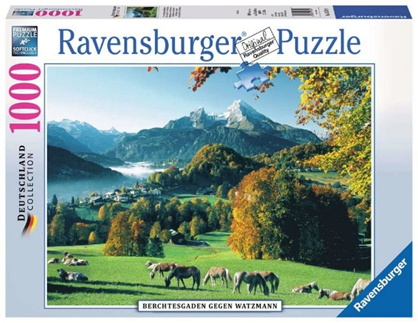Produktbild des Puzzles: Berchtesgaden gegen Watzmann. Artikelnummer 15741.