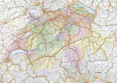 Produktbild des Puzzles: Schweizerkarte. Artikelnummer 88972.