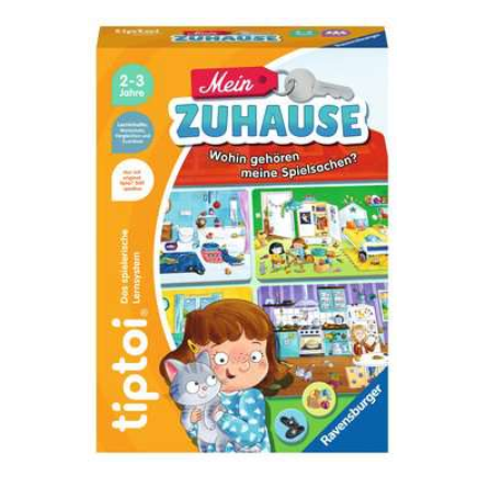 Produktbild des tiptoi Spiels Mein Zuhause. Artikelnummer 00196. Bitte hier klicken für den Audiodatei-Download.