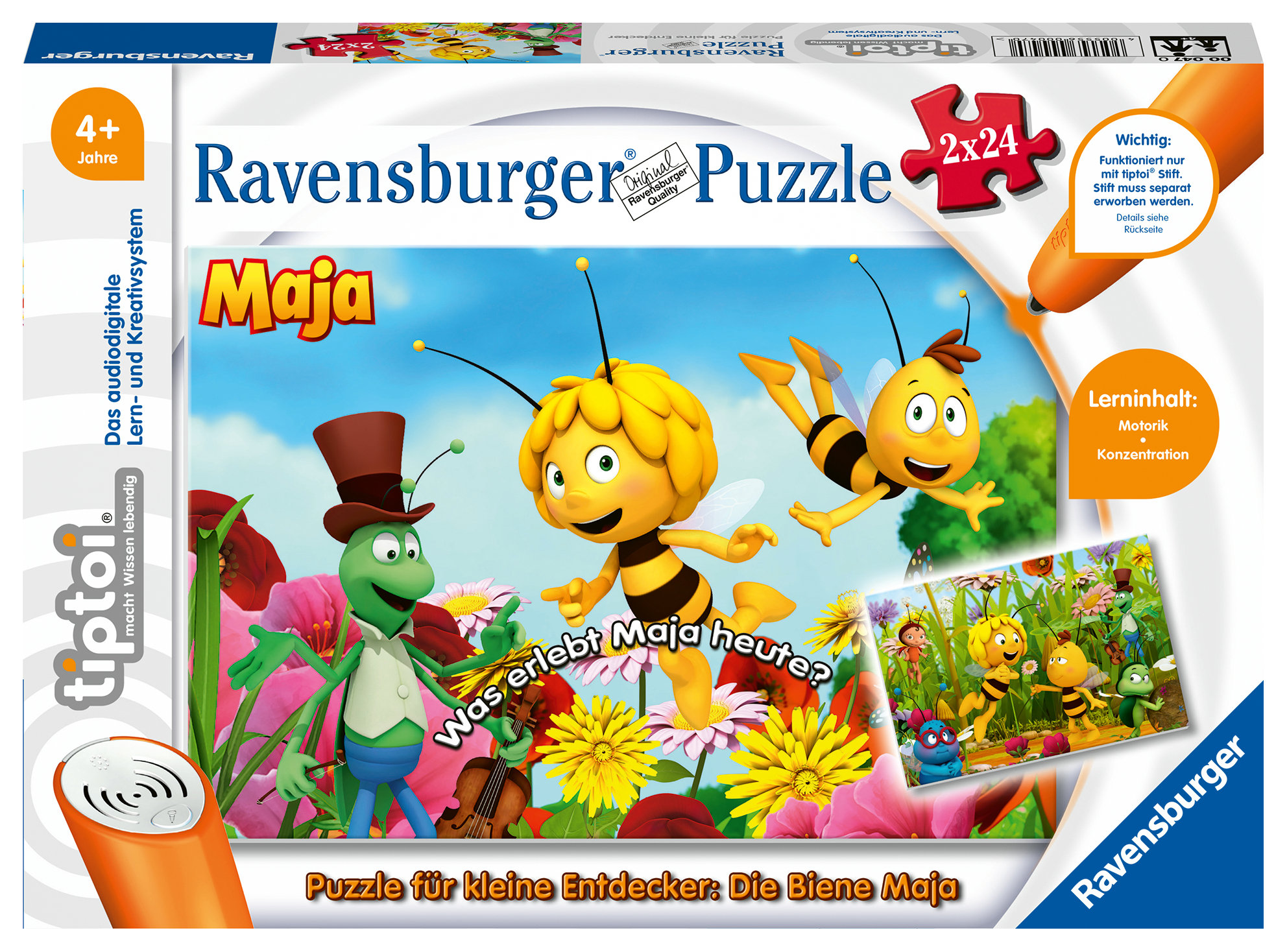 Produktbild des tiptoi Artikels Puzzle für kleine Entdecker: Die Biene Maja mit der Artikelnummer 00047