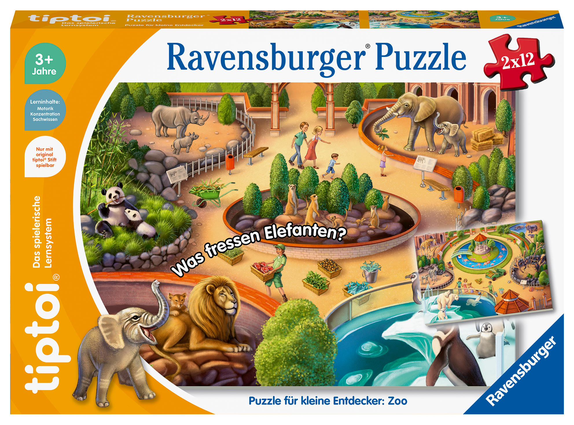 Produktbild des tiptoi Artikels Puzzle Zoo mit der Artikelnummer 00138