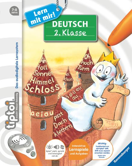 Produktbild des tiptoi Buches Deutsch 2. Klasse mit der Artikelnummer 41806. Bitte hier klicken für den Audiodatei-Download.