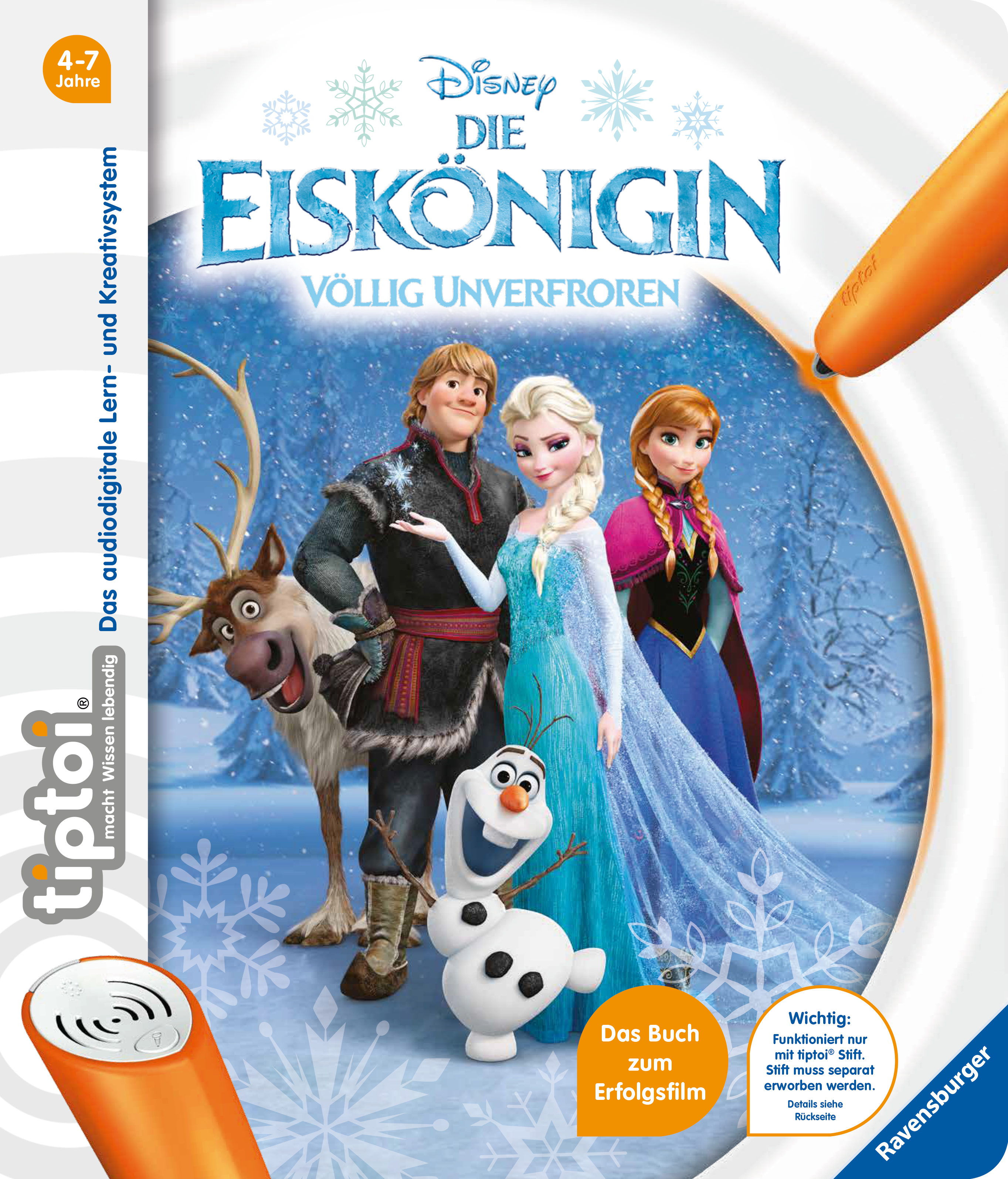 Produktbild des tiptoi Buches Disney Die Eiskönigin - Völlig unverfroren mit der Artikelnummer 55490. Bitte hier klicken für den Audiodatei-Download.