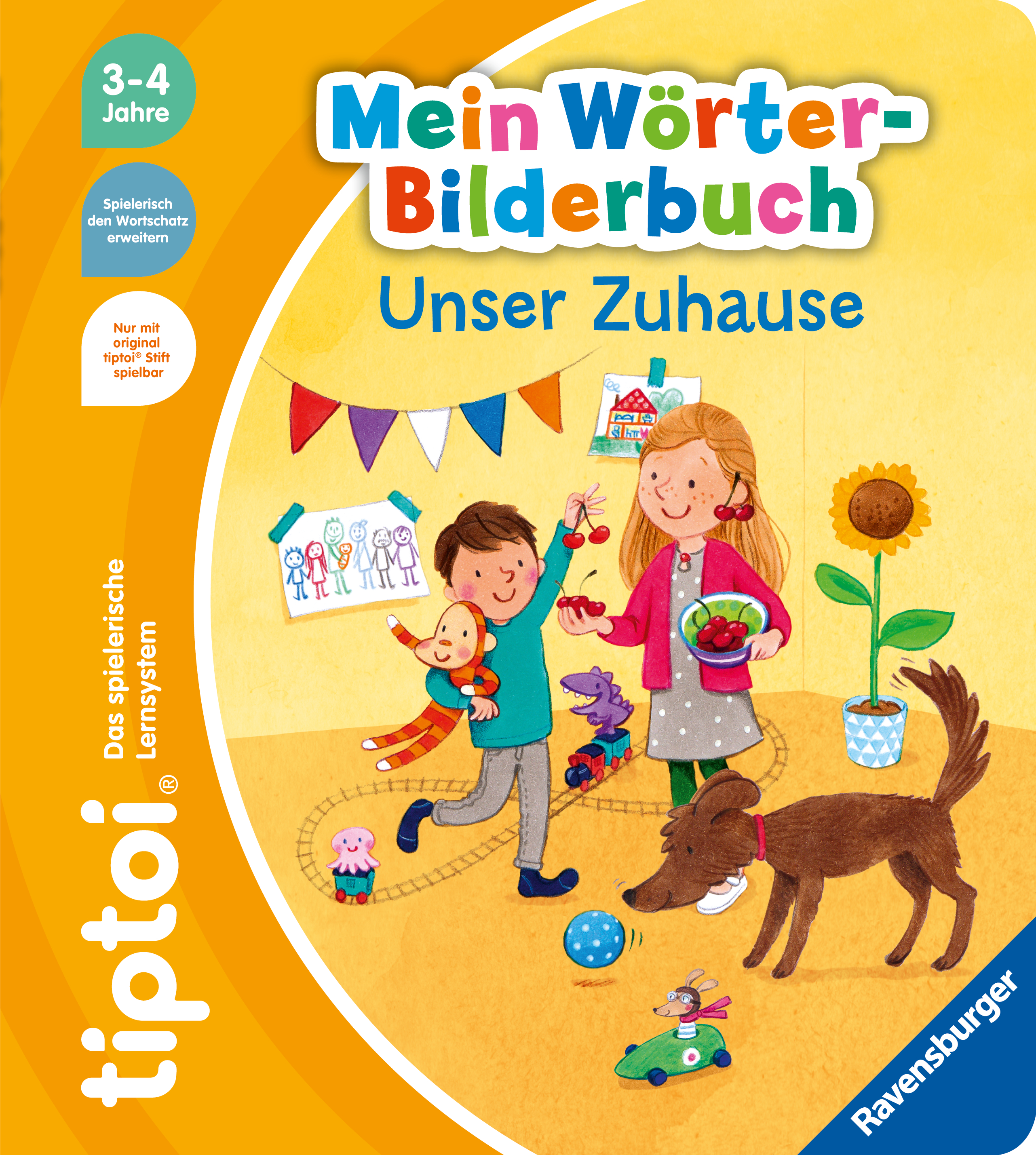 Produkbild des tiptoi Buches Mein Wörter-Bilderbuch Unser Zuhause mit der Artikelnummer 49264. Bitte hier klicken für den Audiodatei-Download.