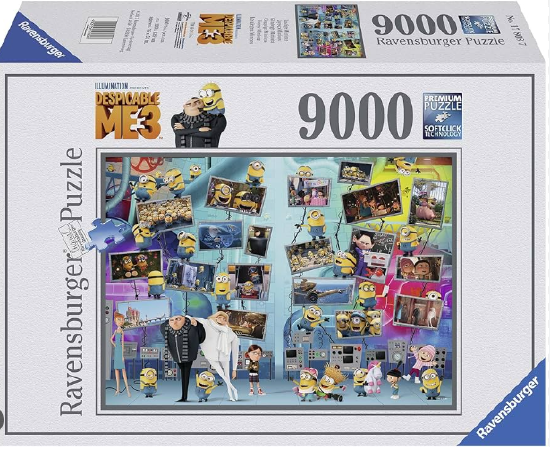 Produktbild des Puzzles - Lustige Minions. Artikelnummer 17808. 9000 Teile.