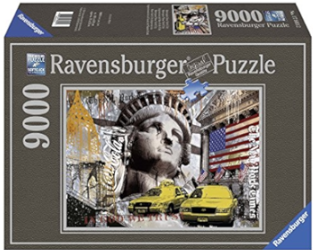 Produktbild des Puzzles - Metropole New York City. Artikelnummer 17803. 9000 Teile.
