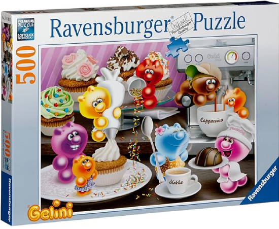 Produktbild des Gelini Puzzles: Frühstückskaffee. Artikelnummer 14144.