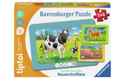 Produktbild des tiptoi Puzzles 3 erste Puzzles Bauernhoftiere 00229