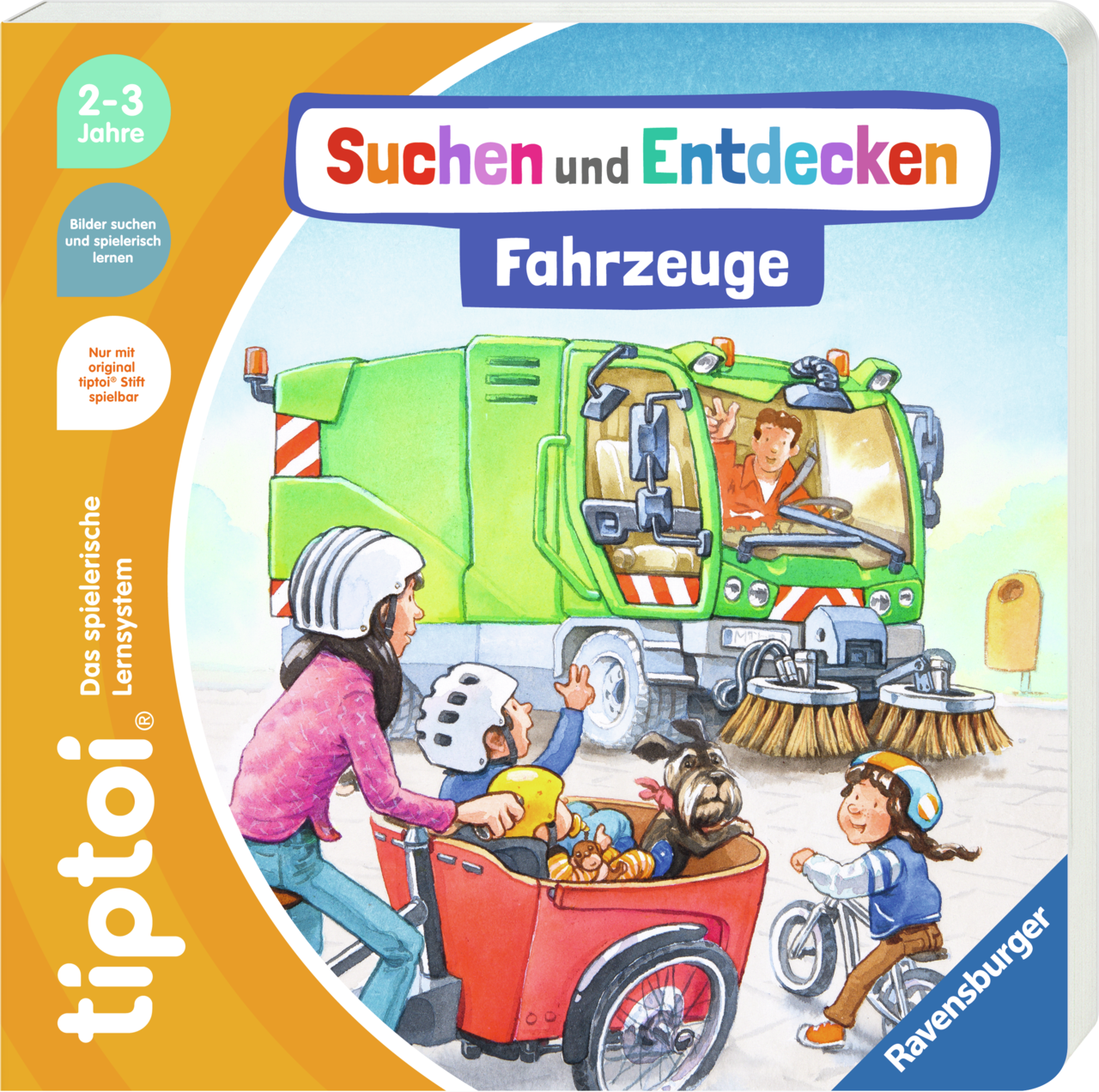 Produktbild des tiptoi Buches Suchen und Entdecken Fahrzeuge mit der Artikelnummer 49269. Bitte hier klicken für den Audiodatei-Download.