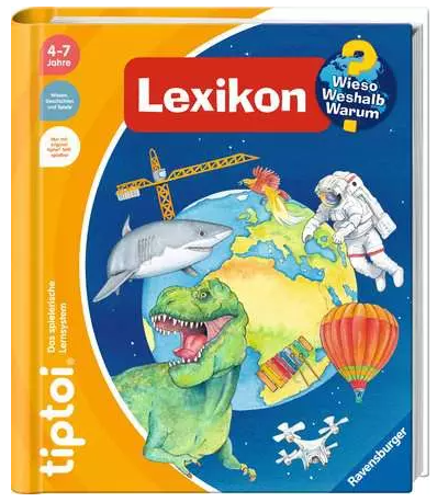 Produktbild des tiptoi Buches Lexikon. Artikelnummer 49273. Bitte hier klicken für den Audiodatei-Download.