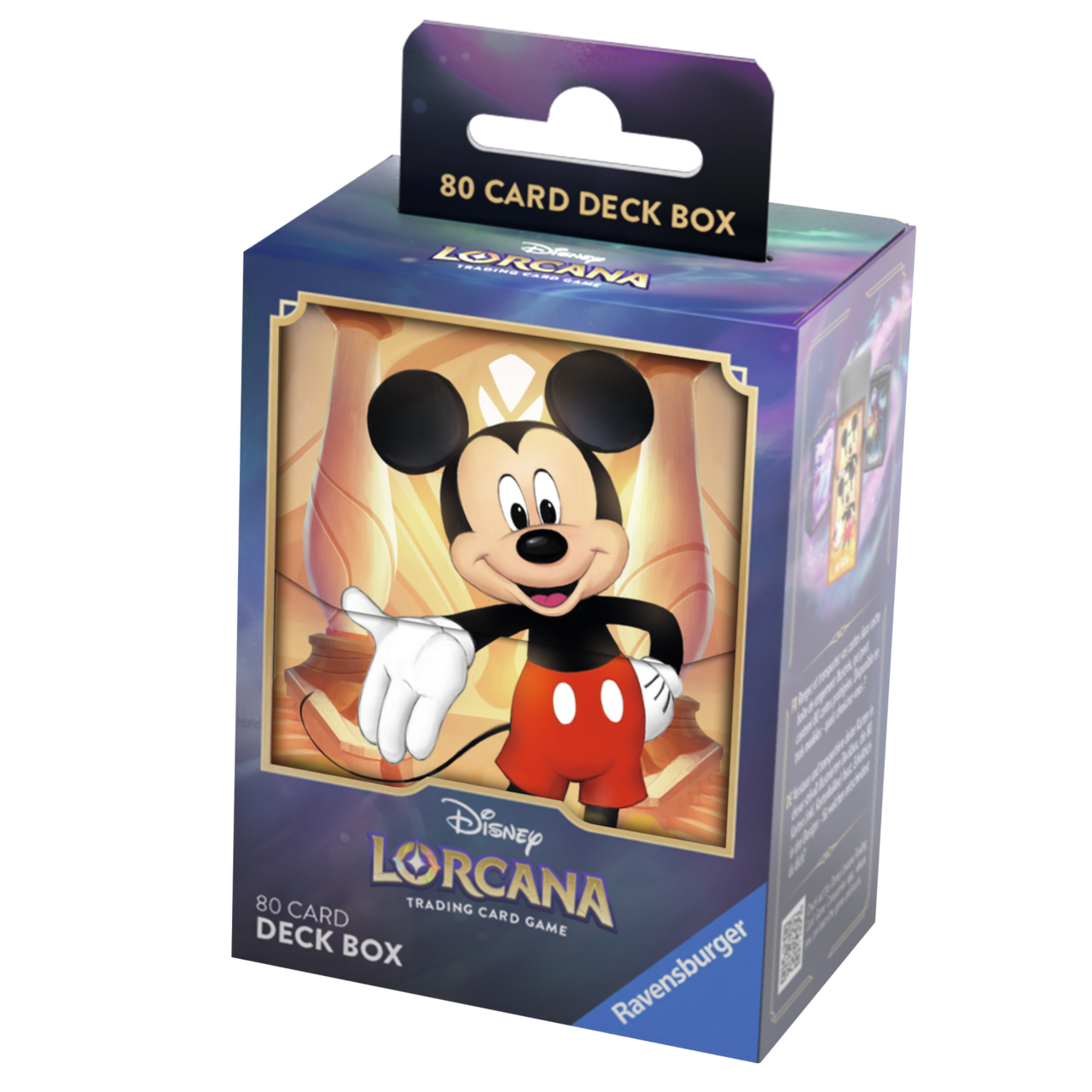 Abbildung einer Lorcana Deckbox mit Mickey Maus.