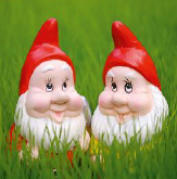 Abbildung des Motivs: Gartenzwerge.