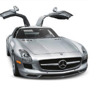 Abbildung des Motivs: Mercedes Benz SLS. 