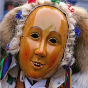 Abbildung des Motivs: Alemannische Fasnachtsmaske. 