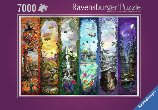 Bild des Gro&szlig;formatpuzzles: Die sechs Portale. Artikelnummer 12001422. 7000 Teile.