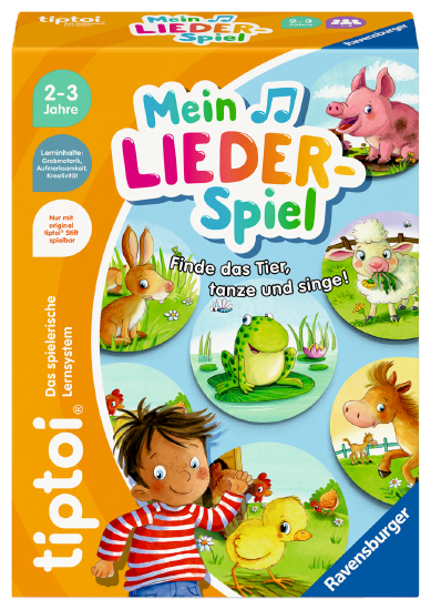 Produktbild des tiptoi Spiels: Mein Lieder-Spiel. Artikelnummer 00237.