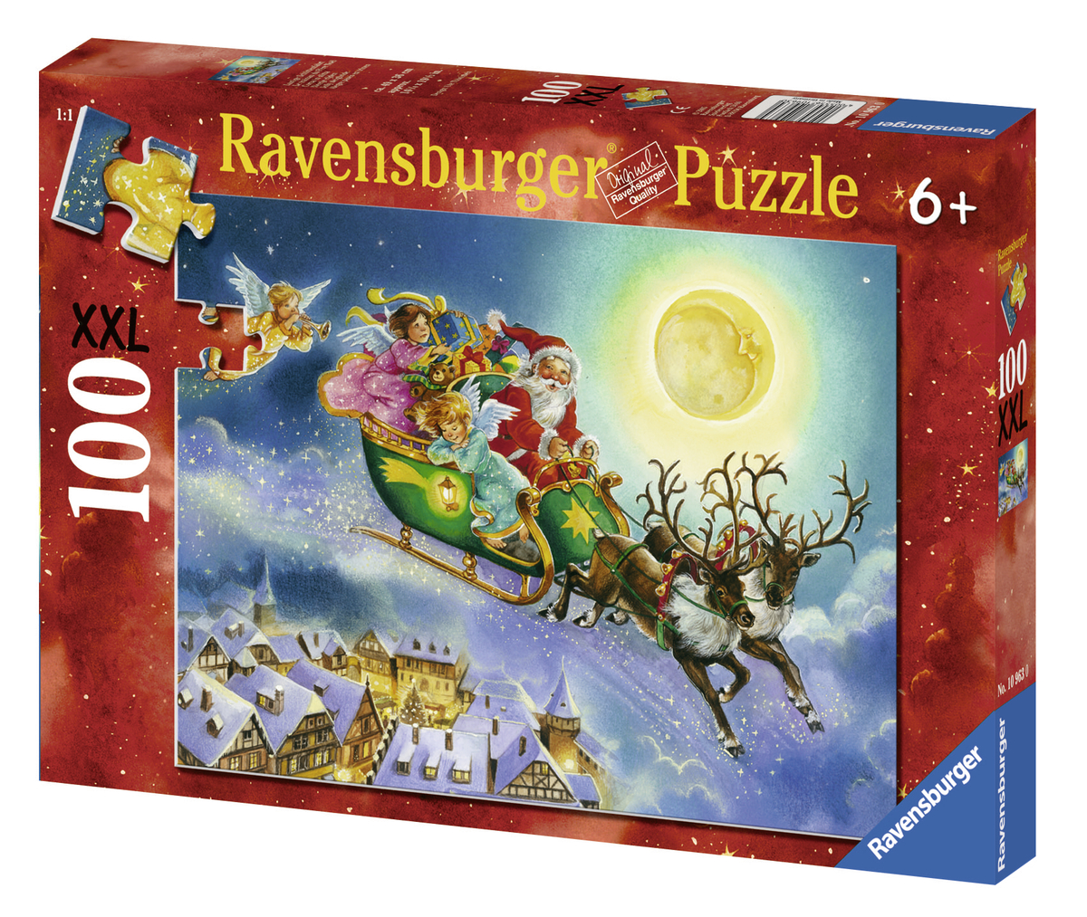 Produktbild des Puzzles: Lustige Schlittenfahrt. Artikelnummer 10963.