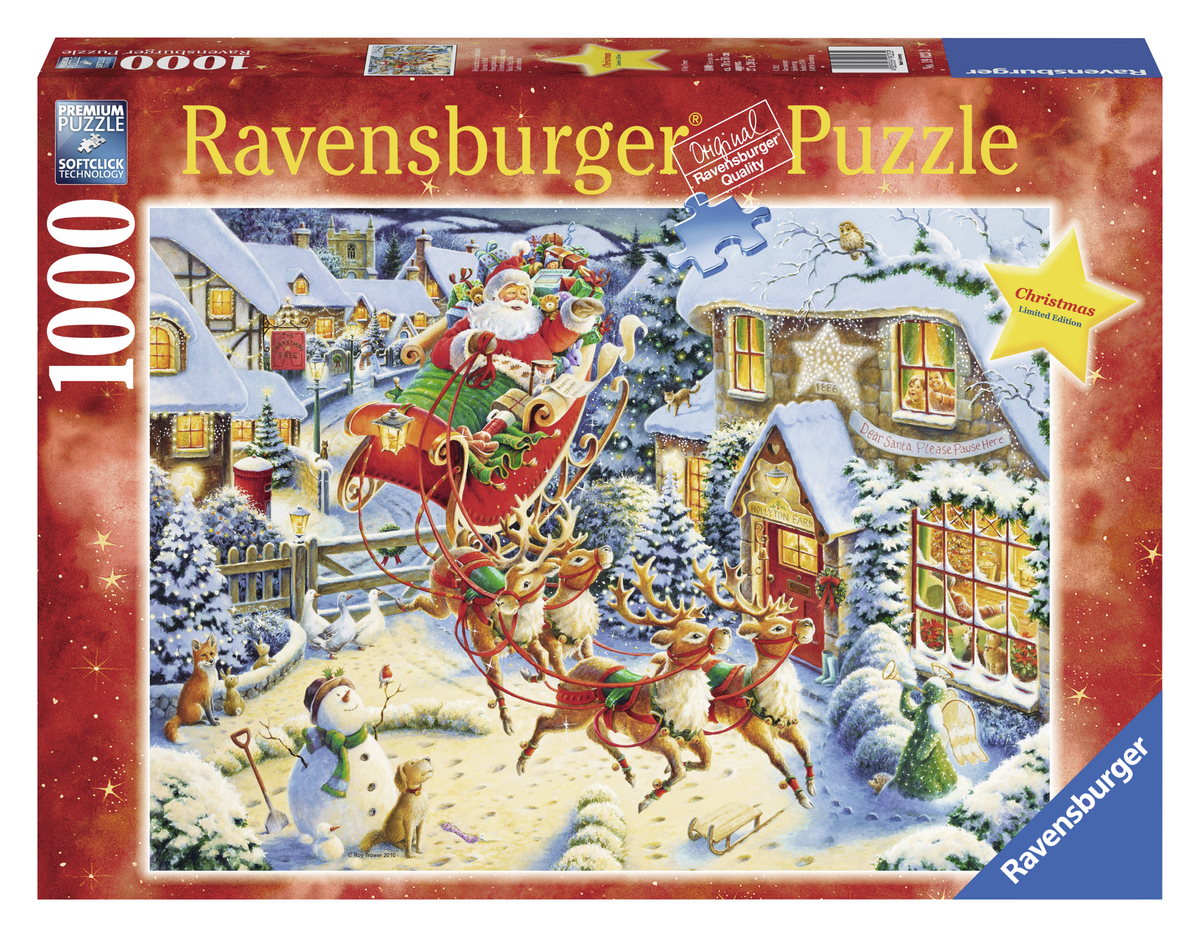 Produktbild des Puzzles: Weihnachtliche Schlittenfahrt. Artikelnummer 19023.