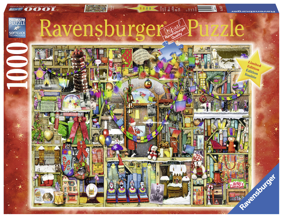 Produktbild des Puzzles: Weihnachtsregal. Artikelnummer 19561.