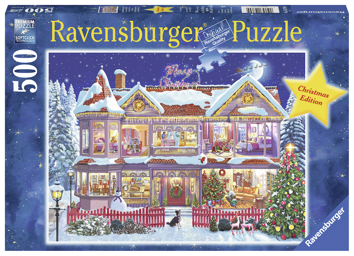 Produktbild des Puzzles: Das Weihnachtshaus. Artikelnummer 14769.