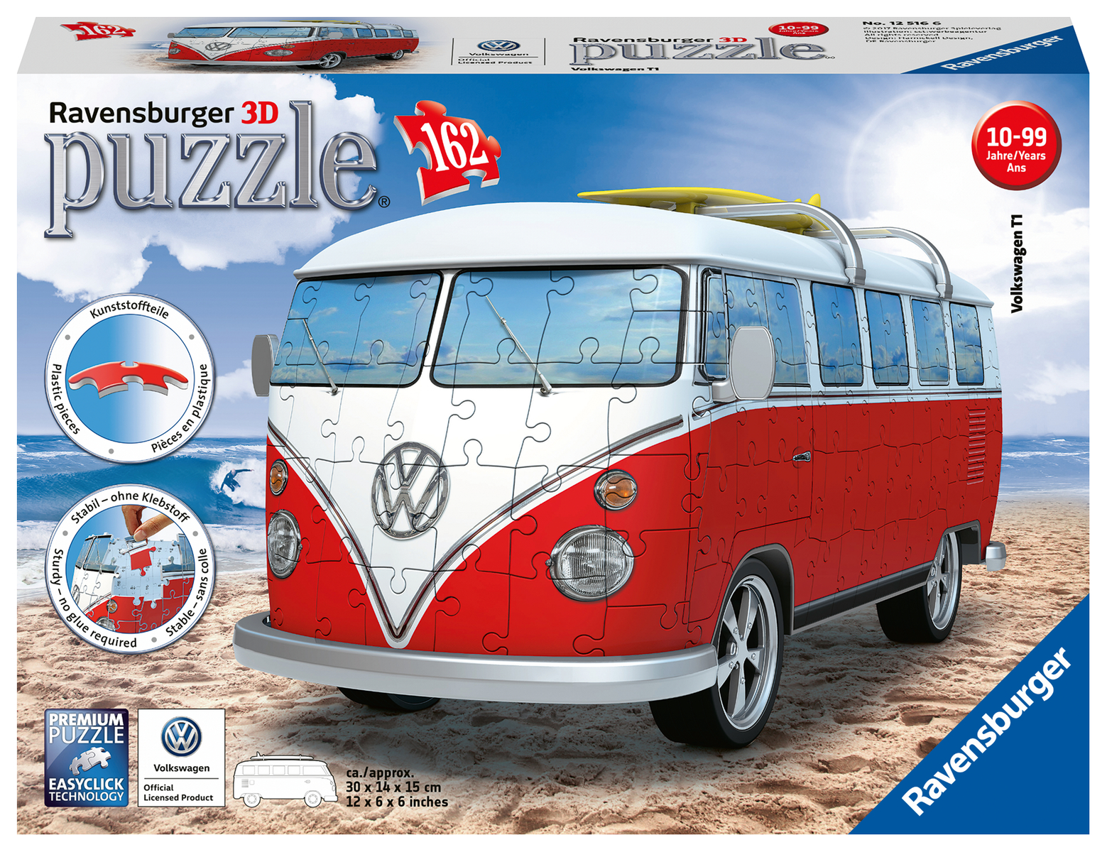 Produktbild des 3D Puzzles: Volkswagen T1. Artikelnummer 12516.